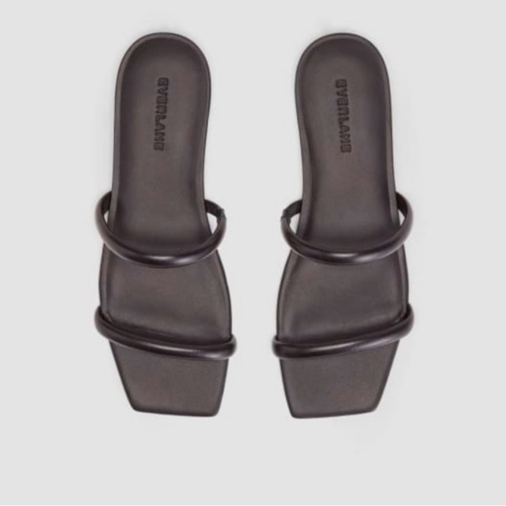 EVERLANE The Double Strap Leather Sandal Size 8.5